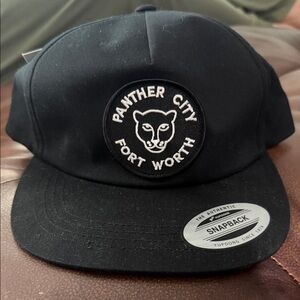 Panther City Fort Worth Black Snapback Hat